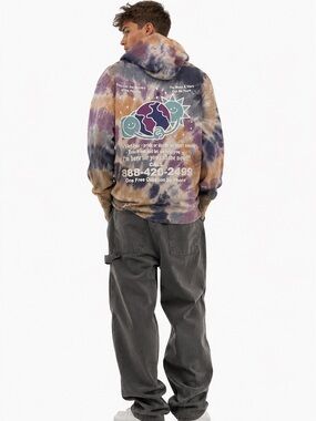 Urban Outfitters Market Hoodie Tie Dye Sweatshirt Small New With Tags